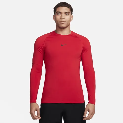 Nike Pro чоловічі Dri-FIT Slim Long-Sleeve Fitness Top колір червоний