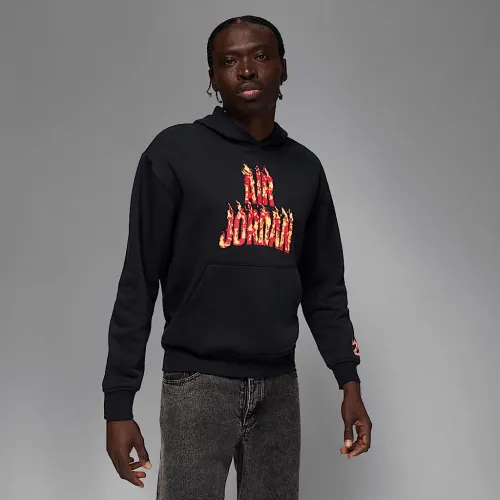 Nike Jordan AJ5 мужские Fleece Pullover Толстовка с капюшоном цвет черный