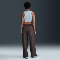 Nike Sportswear Chill Knit женская Tight Cropped Mini-Rib Tank Top синий