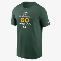 цвет зеленый Bay Packers 2024 NFL Playoffs мужские Nike NFL футболка мужские Nike NFL футболка цвет зеленый