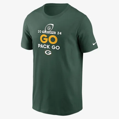 цвет зеленый Bay Packers 2024 NFL Playoffs мужские Nike NFL футболка мужские Nike NFL футболка цвет зеленый