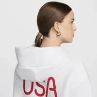 USA Phoenix Fleece женская Nike Full-Zip оверсайз Толстовка с капюшоном цвет коричневый