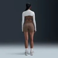 Nike Zenvy женская Dri-FIT Long-Sleeve Shrug Top цвет белый