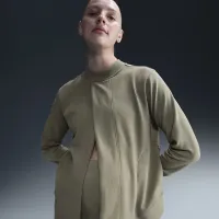 Nike (M) One жіноча Reversible French Terry Pullover Top (Maternity) колір зелений