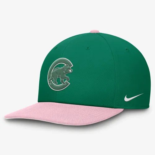 Chicago Cubs Malachite Pro мужские Nike Dri-FIT MLB Adjustable Hat цвет зеленый