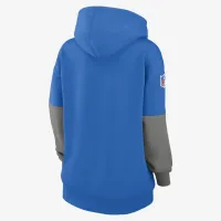 Detroit Lions Sideline Essential женская Nike NFL Pullover Толстовка с капюшоном синий