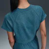 Nike Sportswear Chill Terry женская Short-Sleeve French Terry Top синий