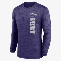 Baltimore Ravens Sideline Velocity чоловічі Nike Dri-FIT NFL Long-Sleeve футболка колір фіолетовий