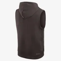 Cleveland цвет коричневыйs Sideline мужские Nike Dri-FIT NFL Sleeveless Pullover Толстовка с капюшоном цвет коричневый