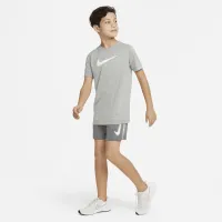 Nike Multi Big дитячі (для хлопчиків) Dri-FIT Graphic тренувальні шорти колір сірий