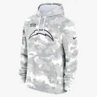 Los Angeles Chargers Salute to Service Primary Edge Club мужские Nike NFL Pullover Толстовка с капюшоном цвет белый