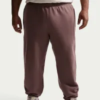 Nike Solo Swoosh мужские Cuffed Fleece Pants цвет фиолетовый