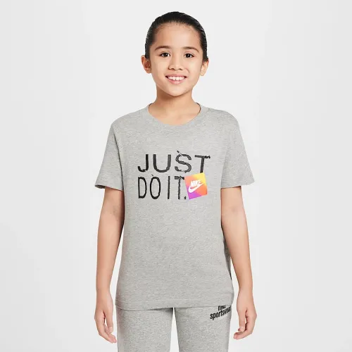 Nike Sportswear Big детские футболка цвет серый