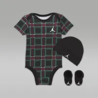 Nike Jordan Brooklyn Essentials Baby (0-9M) 3-Piece Boxed набор цвет черный