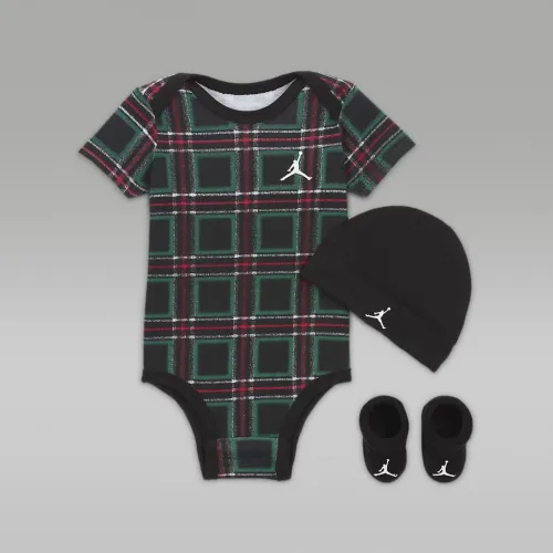 Nike Jordan Brooklyn Essentials Baby (0-9M) 3-Piece Boxed набор цвет черный