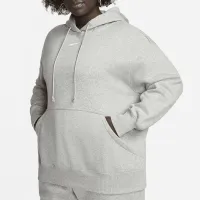Nike Sportswear Phoenix Fleece жіноча оверсайз Pullover Толстовка з капюшоном (великі розміри) колір сірий
