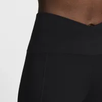 Nike One Wrap жіноча З високою талією 7/8 лосіни колір чорний