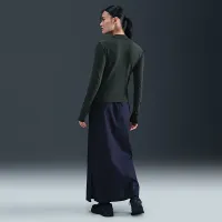 Nike Sportswear Chill Knit жіноча Slim Long-Sleeve Mock-Neck футболка колір зелений