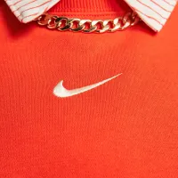 Nike Sportswear Phoenix Fleece жіноча Over-оверсайз Crew-Neck світшот колір червоний