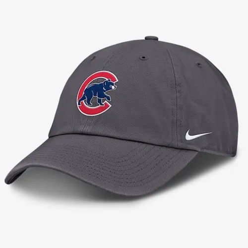 Chicago Cubs Club мужские Nike MLB Adjustable Hat цвет серый