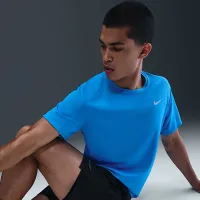Nike Miler мужские Dri-FIT UV Short-Sleeve Running Top синий