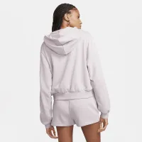 Nike Sportswear Chill Terry женская Loose Full-Zip French Terry Толстовка с капюшоном цвет фиолетовый