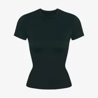 NikeSKIMS Matte женская Padded Baby футболка цвет зеленый