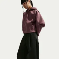 Nike Sportswear жіноча Loose Mid-Rise Fleece Trousers колір чорний