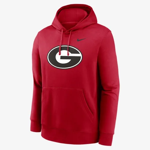 Georgia Bulldogs Primetime Everколір зелений Club Primary Logo чоловічі Nike College Pullover Толстовка з капюшоном колір червоний