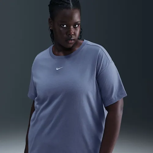 Nike Sportswear Essential жіноча футболка (великі розміри) блакитний