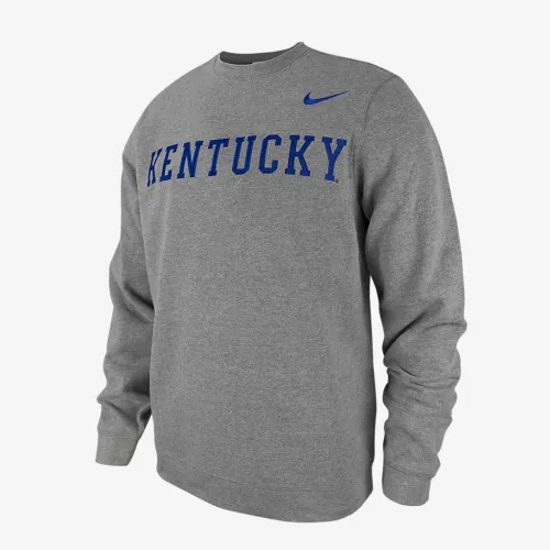 Kentucky Club Fleece чоловічі Nike College Crew-Neck світшот колір сірий