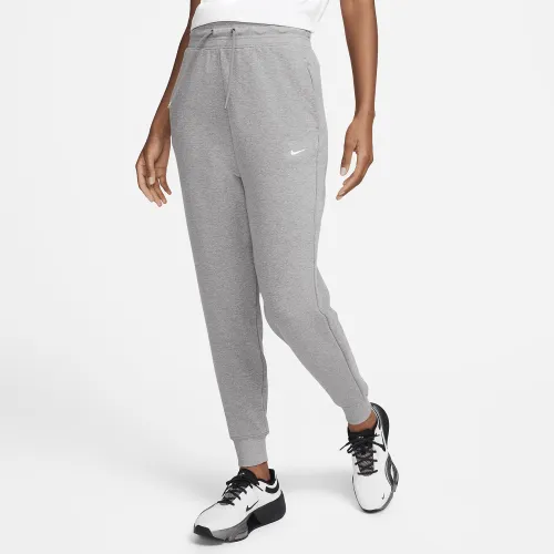 Nike Dri-FIT One жіноча З високою талією 7/8 French Terry Joggers колір сірий