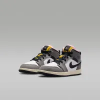 Nike Jordan 1 Mid SE Little дитячі Кросівки колір білий