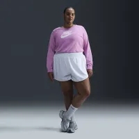 Nike Sportswear Club жіноча Long-Sleeve футболка (великі розміри) Pink