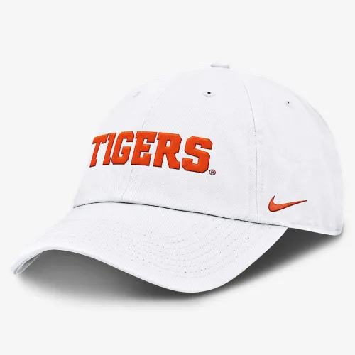 Clemson Tigers Core Club Mascot Wordmark чоловічі Nike College Adjustable Hat колір білий
