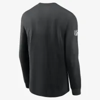 New York Jets Sideline Team Issue мужские Nike Dri-FIT NFL Long-Sleeve футболка цвет черный