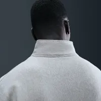 Nike Solo Swoosh мужские Fleece Quarter-Zip Top цвет серый