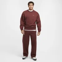 Nike Solo Swoosh мужские Fleece Crew цвет коричневый