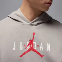 Nike Jordan Brooklyn Fleece мужские Pullover Толстовка с капюшоном цвет серый