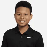 Nike Dri-FIT Victory Big детские (для мальчиков) для гольфа Polo цвет черный