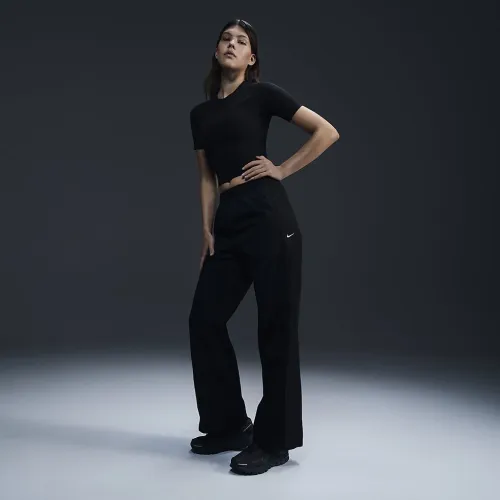 Nike Windrunner жіноча З високою талією Woven Open-Hem Pants колір чорний