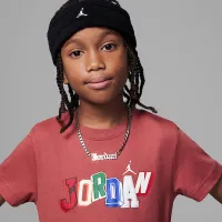 Nike Jordan Little дитячі Signature футболка колір червоний