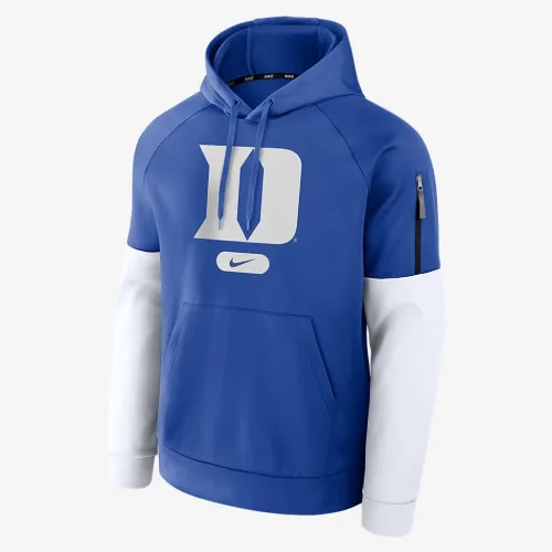 Duke блакитний Devils Fitness Men’s Nike Therma College Pullover Толстовка з капюшоном блакитний