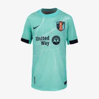 KC Current 2025 Stadium Away Big детские Nike Dri-FIT NWSL Replica Jersey цвет зеленый