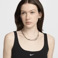 Nike Sportswear Chill Terry женская Slim French Terry Cropped Tank цвет черный
