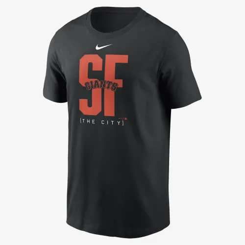 San Francisco Giants Team Scoreboard мужские Nike MLB футболка цвет черный