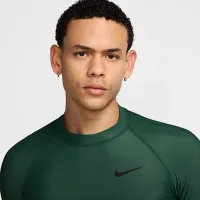 Nike Swim цвет белыйwater мужские Long-Sleeve Rashguard цвет зеленый