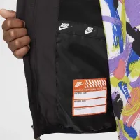 Nike Little дитячі Wrapped Swoosh Debossed Quilted Куртка колір чорний