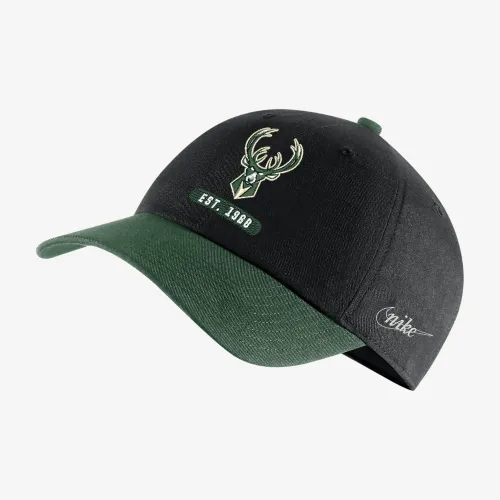 Milwaukee Bucks Heritage86 Icon Edition Nike NBA Cap колір чорний