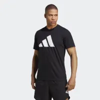Футболка adidas Train Essentials Feelready Logo тренувальні IB8273 - Чорна